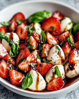 Balsamic Strawberry Caprese Salad is a must-try dish!