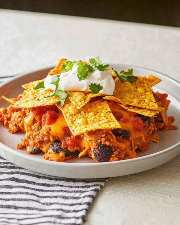 Cheesy Dorito Casserole: A Flavorful Family Delight!