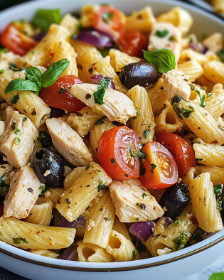 Mediterranean Chicken Pasta Salad Recipe is a must-try!