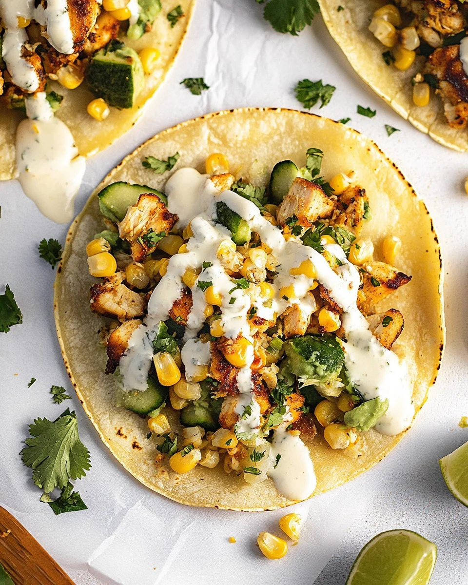 Spicy Street Corn Chicken Tacos: A Flavorful Delight!