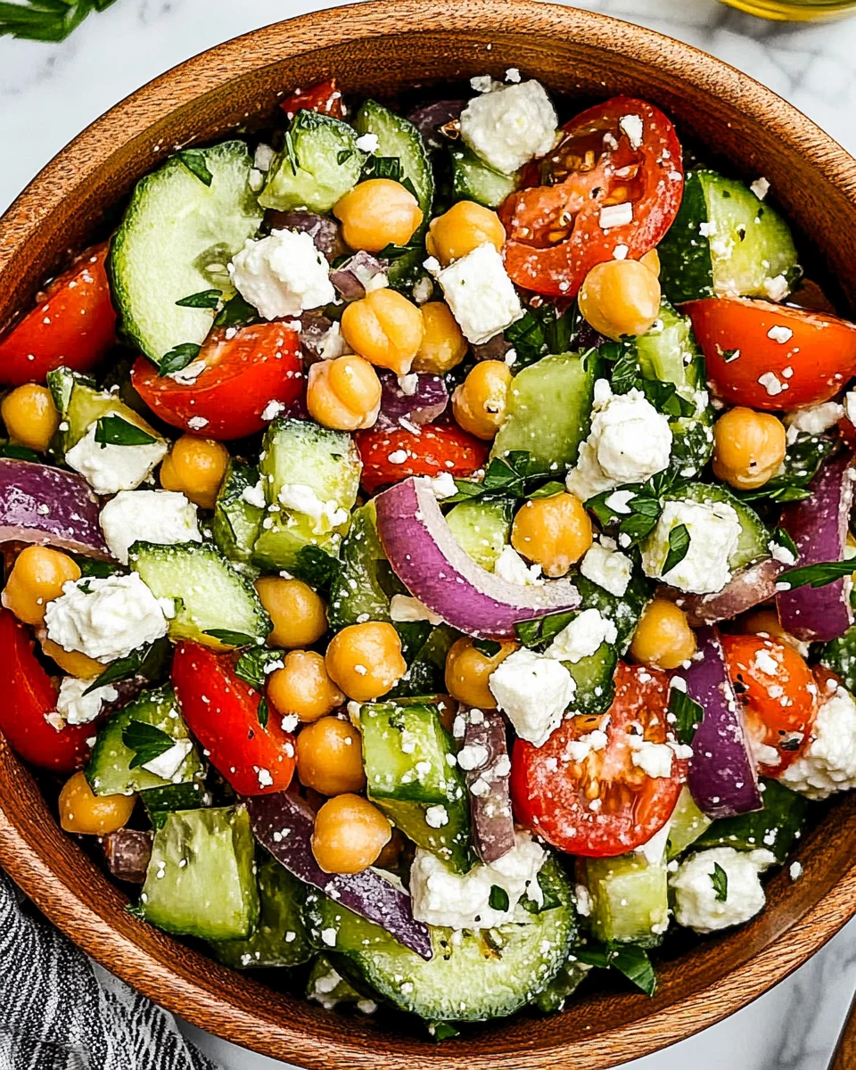 Mediterranean Chickpea Salad: A Fresh, Flavorful Delight!