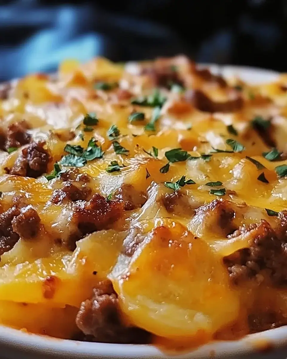 Cheesy Hamburger Potato Casserole: A Comfort Food Delight