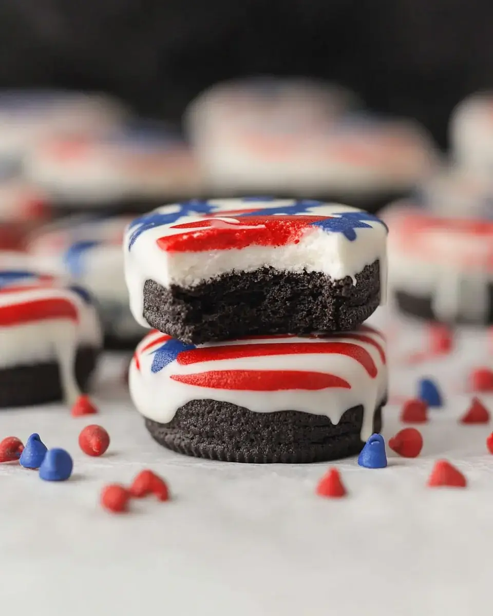 Chocolate-Dipped Patriotic Oreos: Celebrate with Taste!