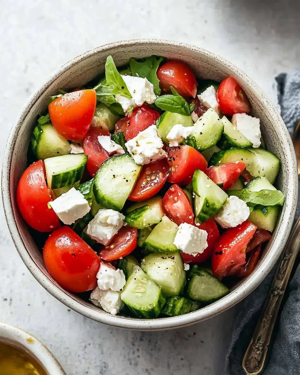 Fresh Tomato and Cucumber Salad: A Quick Refreshing Treat!