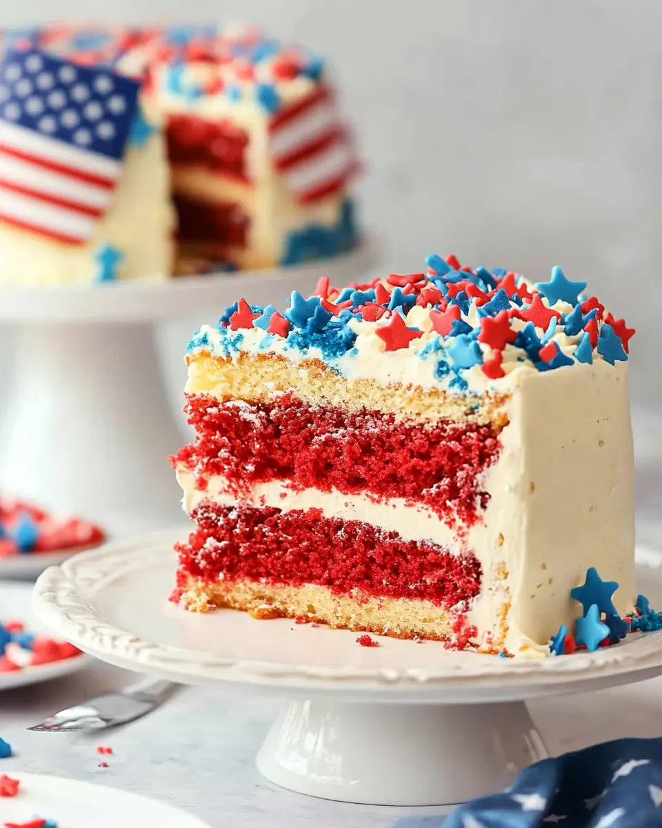 Patriotic Layer Cake: Delightful Recipe for Celebrations