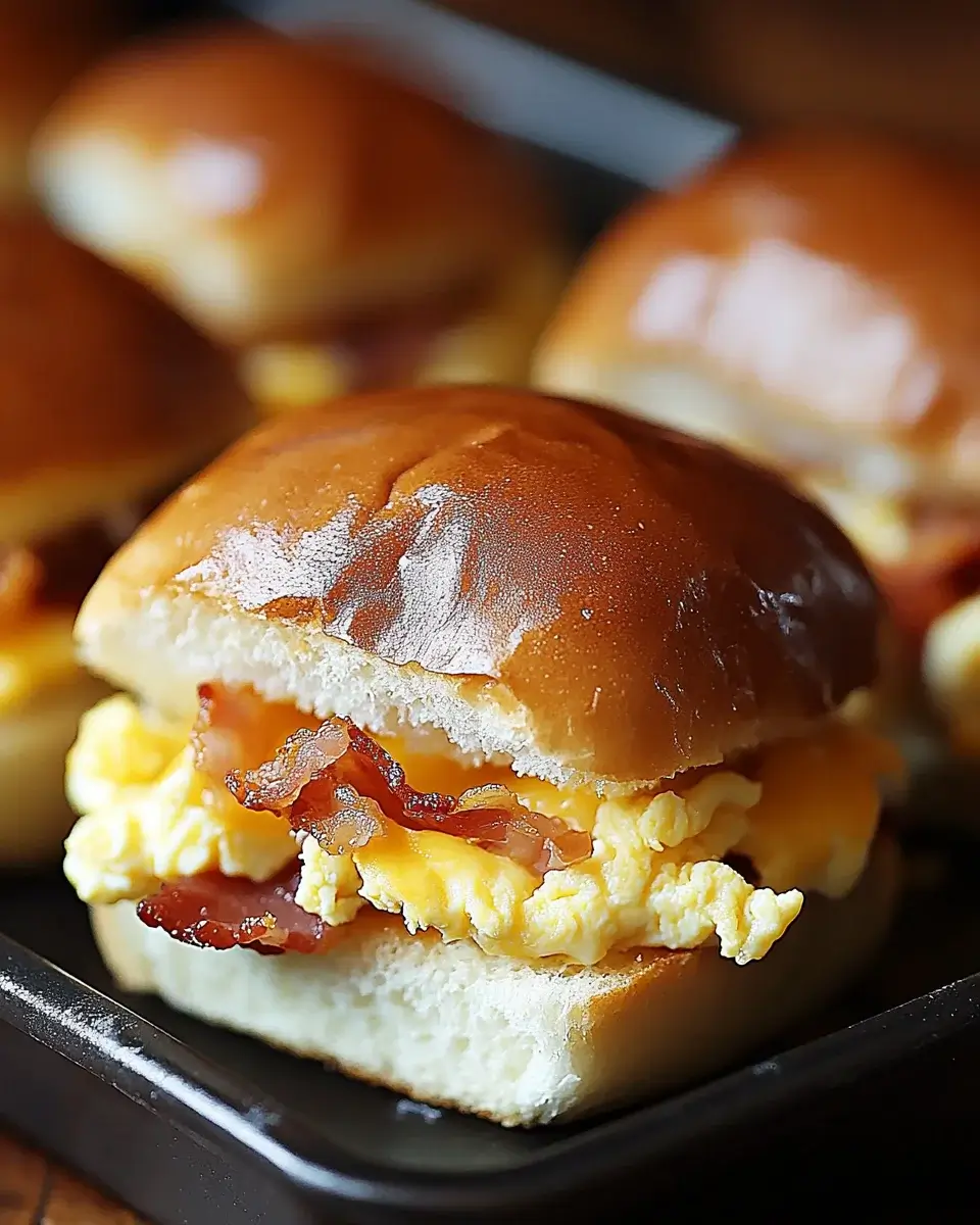 Crack Breakfast Sliders with Bacon, Egg, and Cheese Delight!