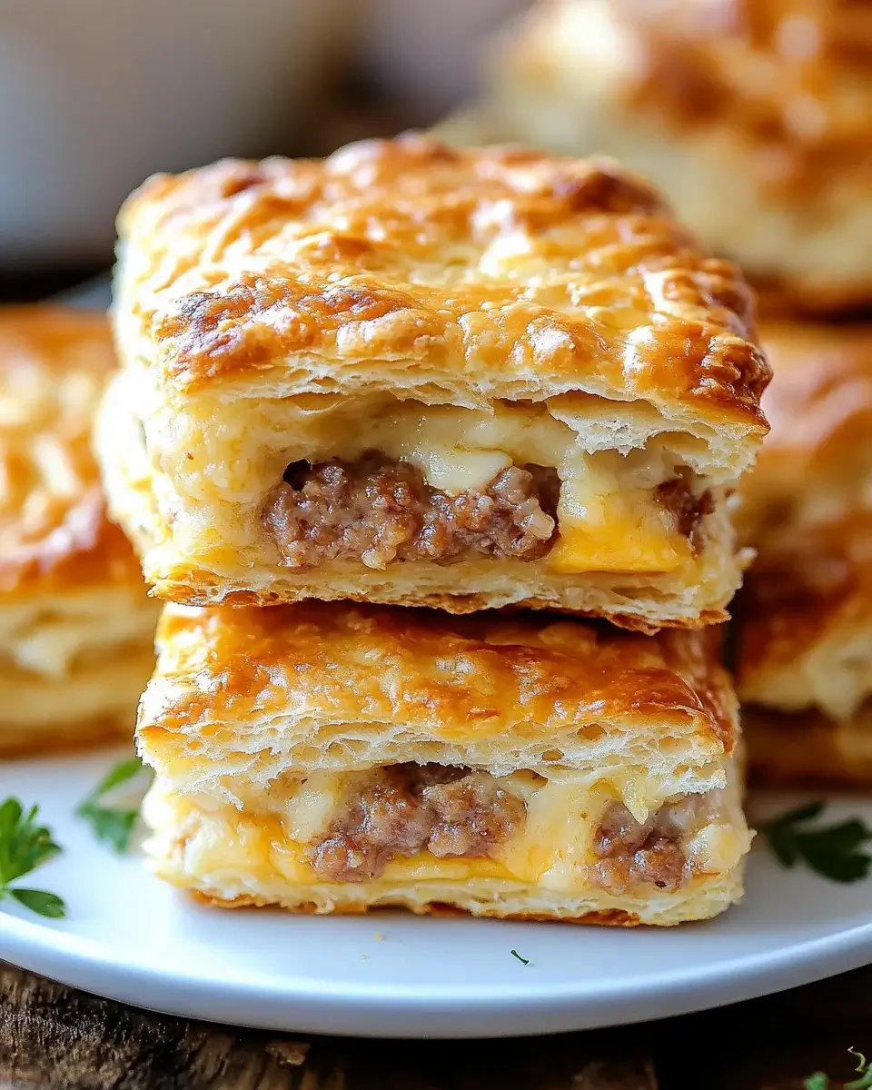 Sausage and Cheese Butter Swim Biscuits: Bake with Ease!