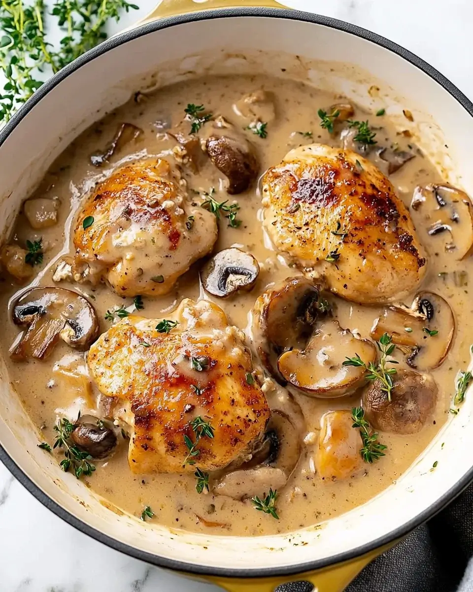 Creamy Garlic Mushroom Chicken: A Must-Try Recipe!