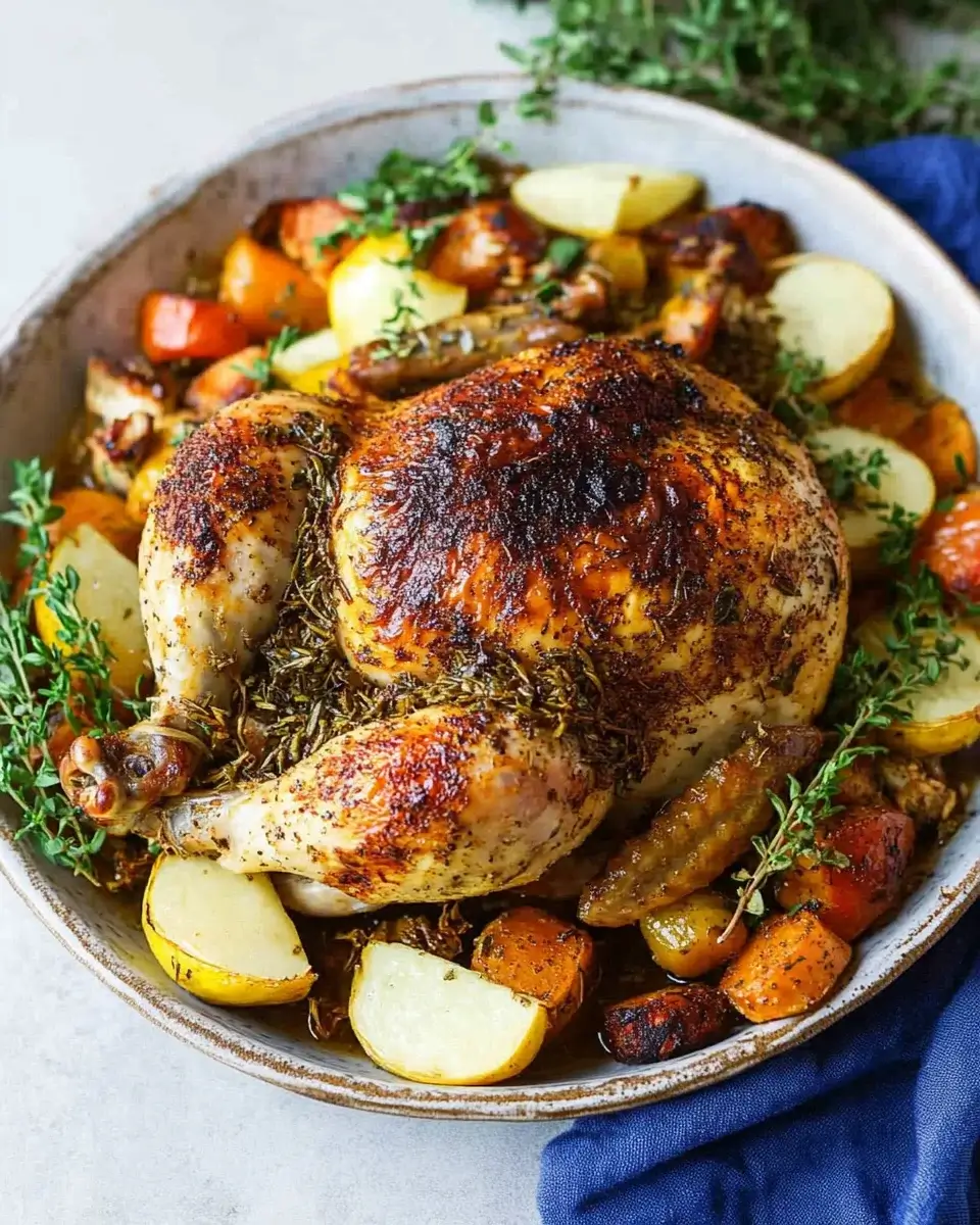 Slow Cooker Herb-Roasted Chicken: A Tender Delight!