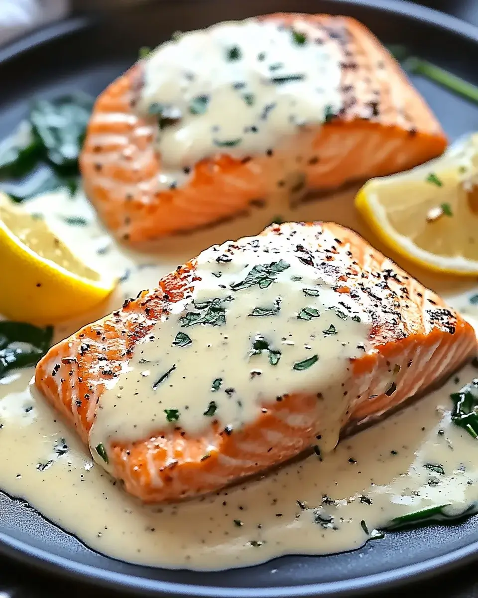 Creamy Garlic Salmon with Spinach: A Delightful Recipe!
