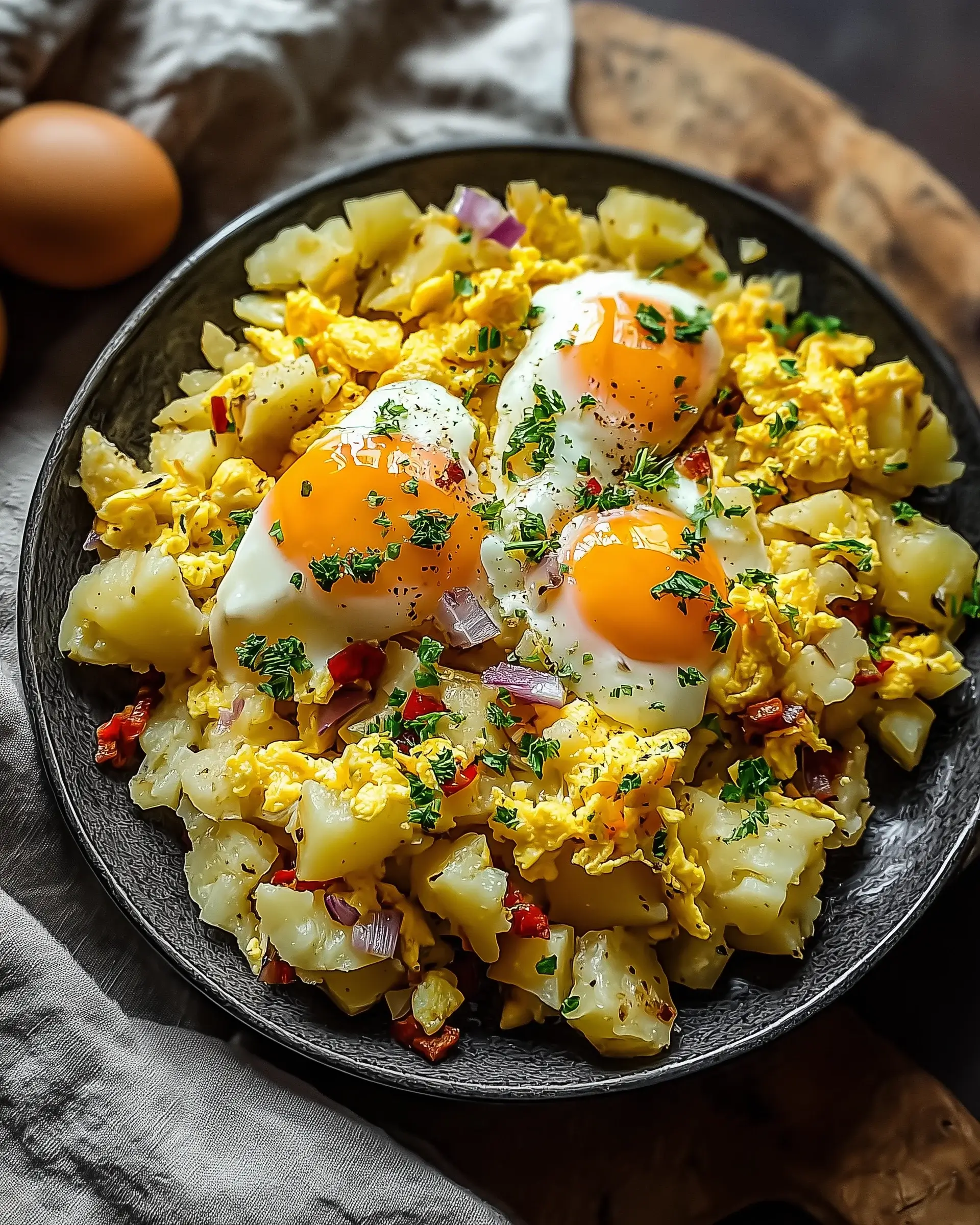 Potato and Egg Scramble: A Delicious Breakfast Idea!