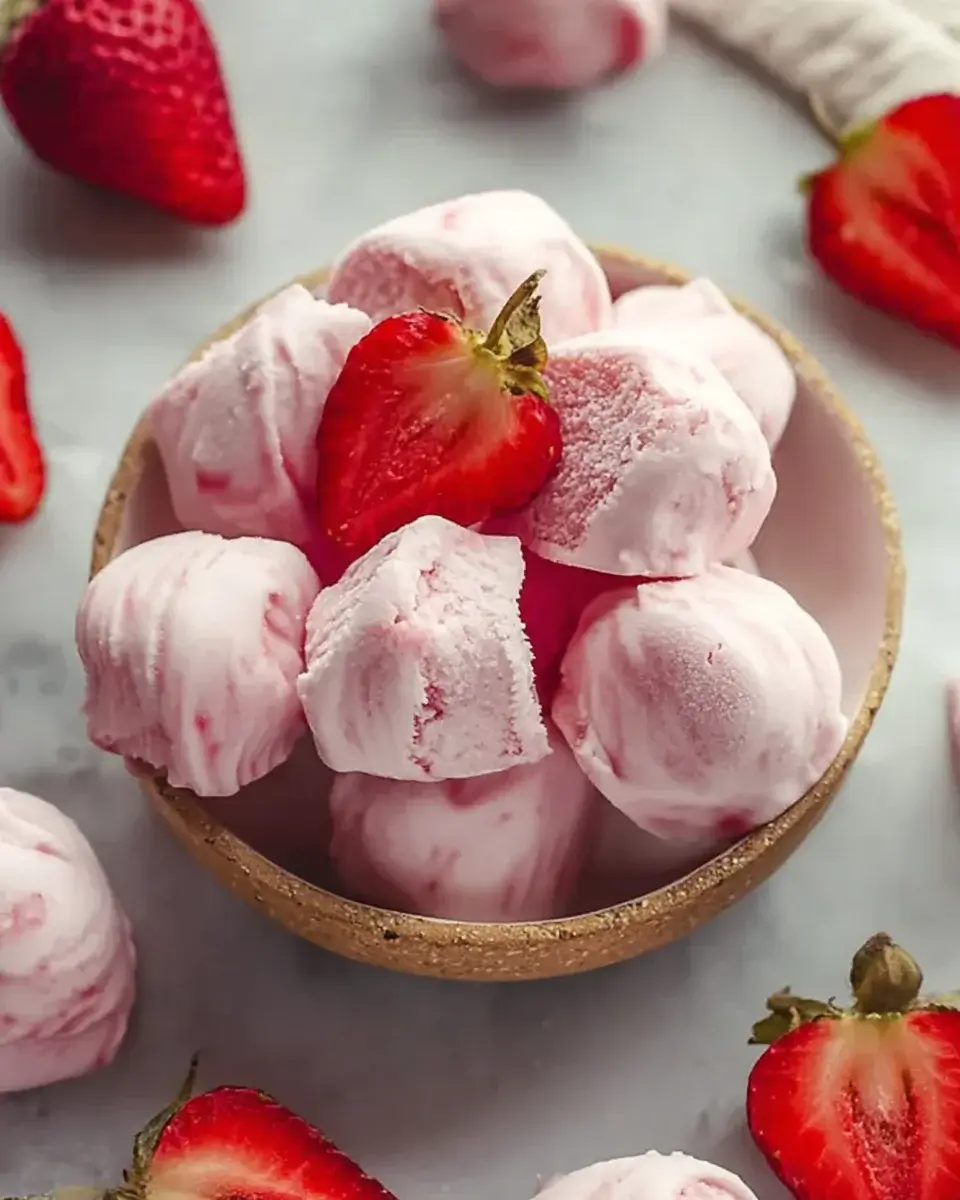 Frozen Strawberry Yogurt Bites: A Healthy Treat Recipe!