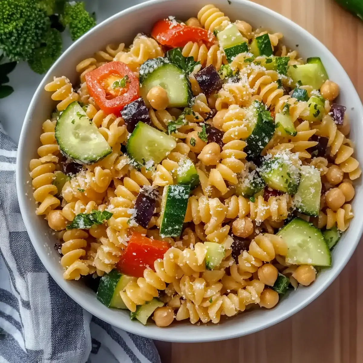 Creamy High Protein Pasta Salad