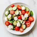 Fresh Cucumber Caprese Salad