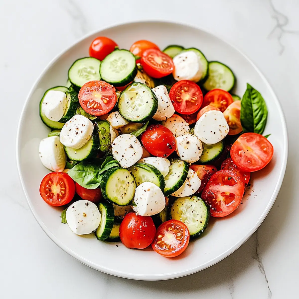 Fresh Cucumber Caprese Salad for a Bright Summer Feast