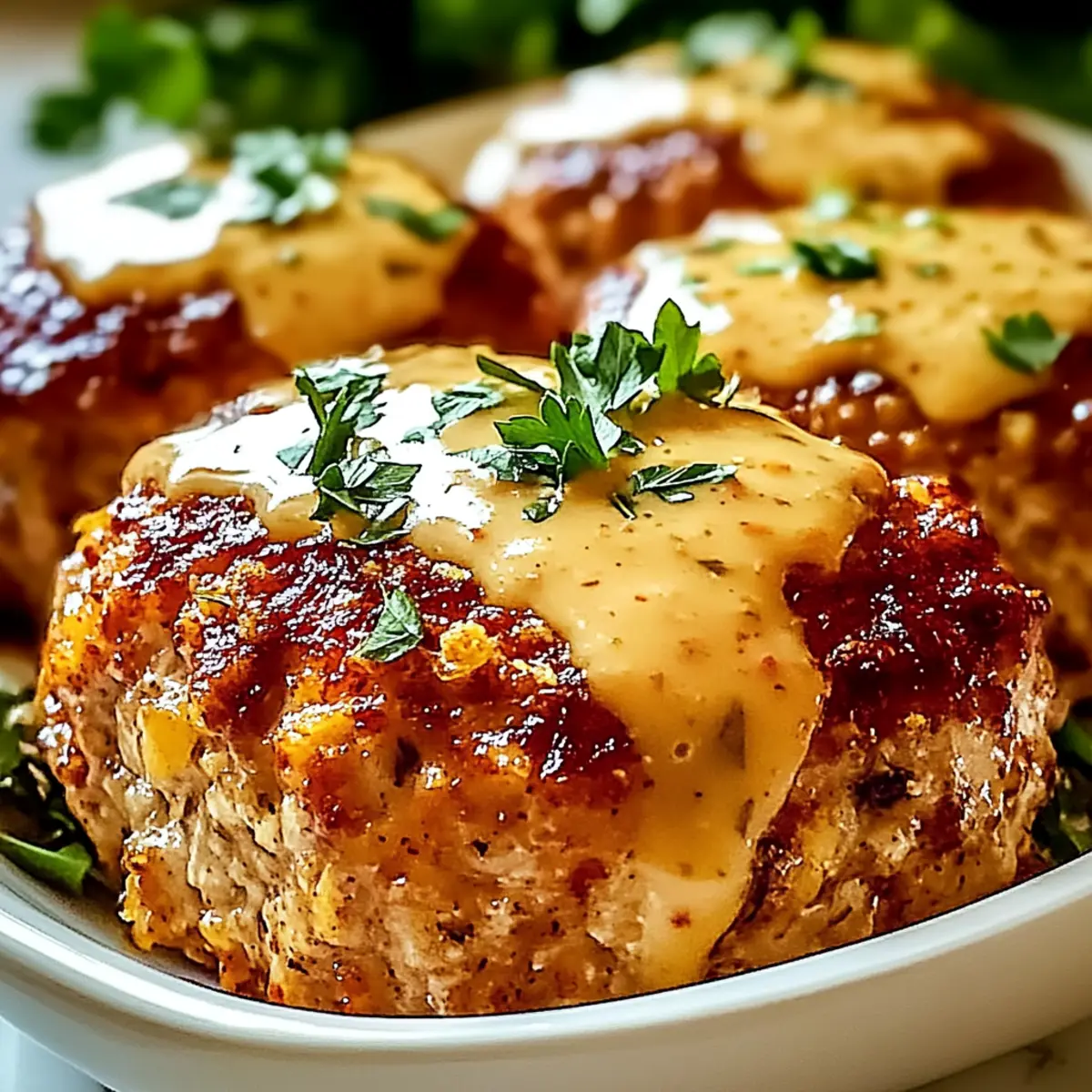 Garlic Parmesan Chicken Meatloaves for Cozy Weeknight Dinners