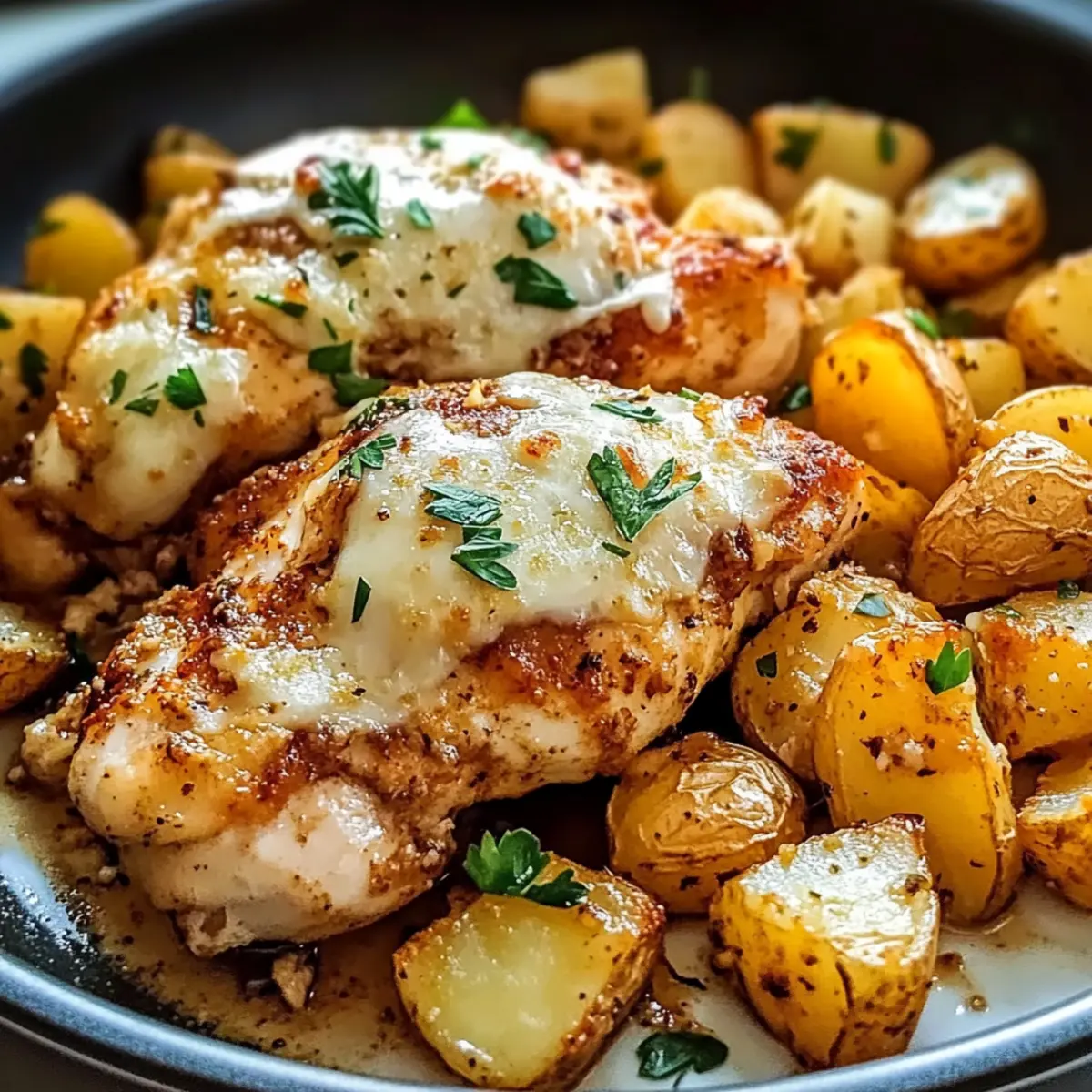 Garlic Parmesan Chicken and Potatoes