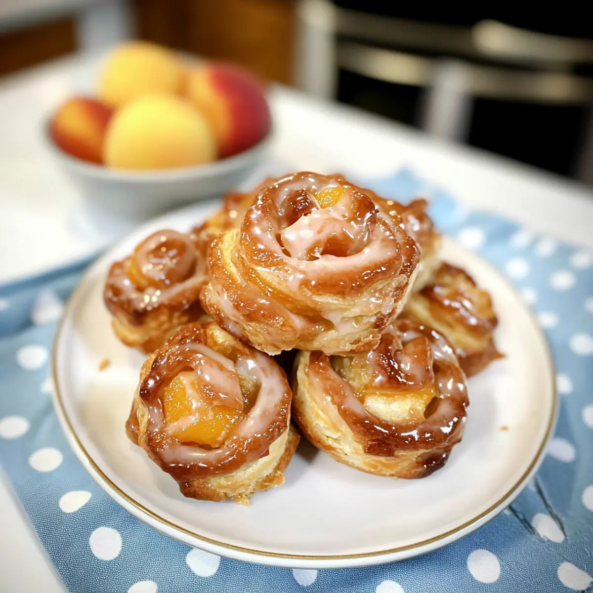 Peach Pie Cruffins