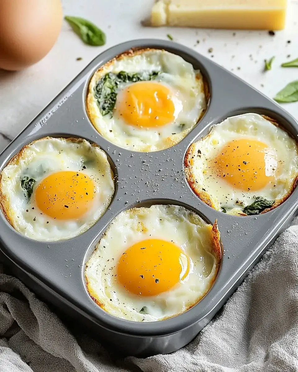 Baked French Eggs with Spinach and Cheese: Try This!