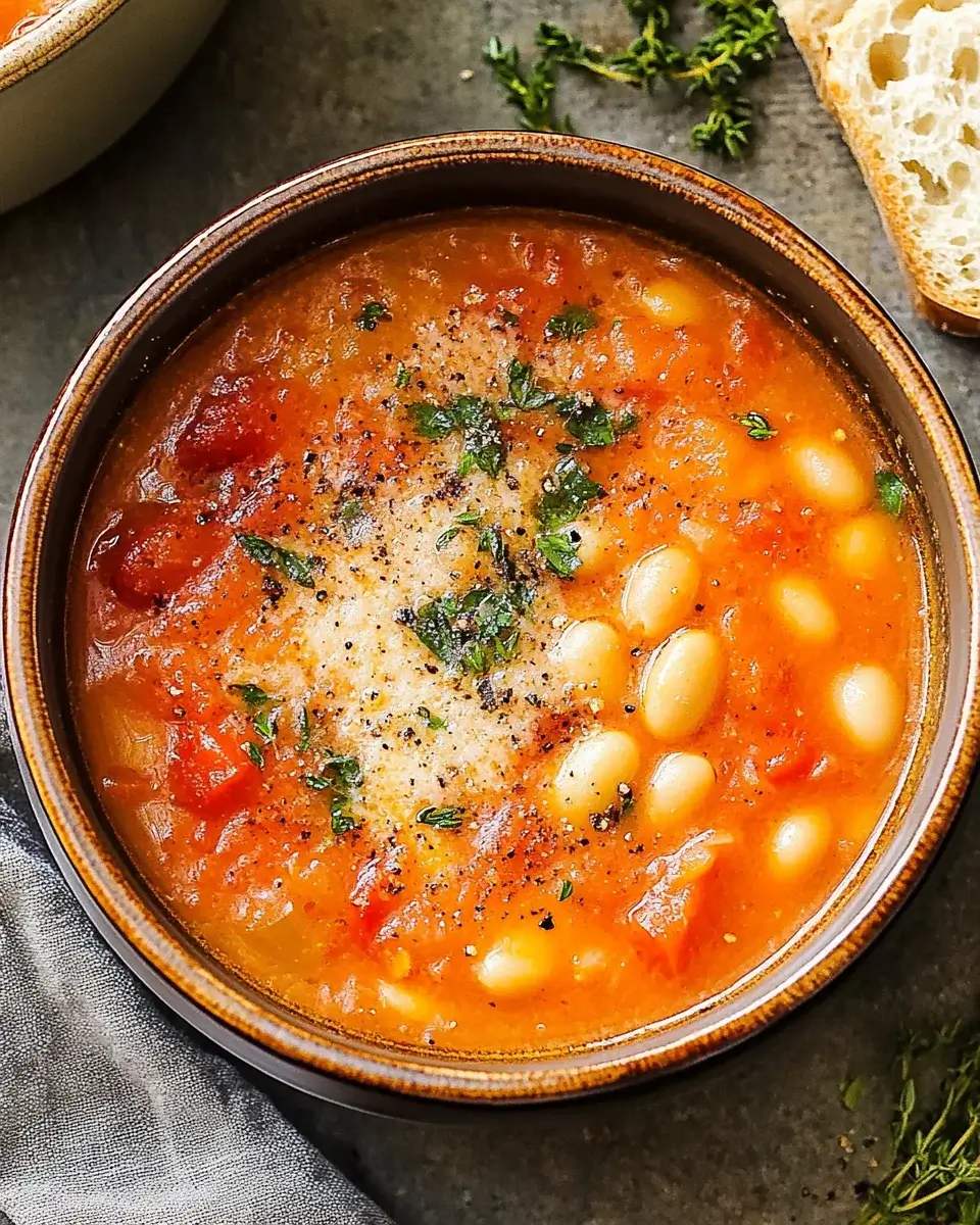 Hearty Tomato and Cannellini Bean Soup: A Must-Try Delight!
