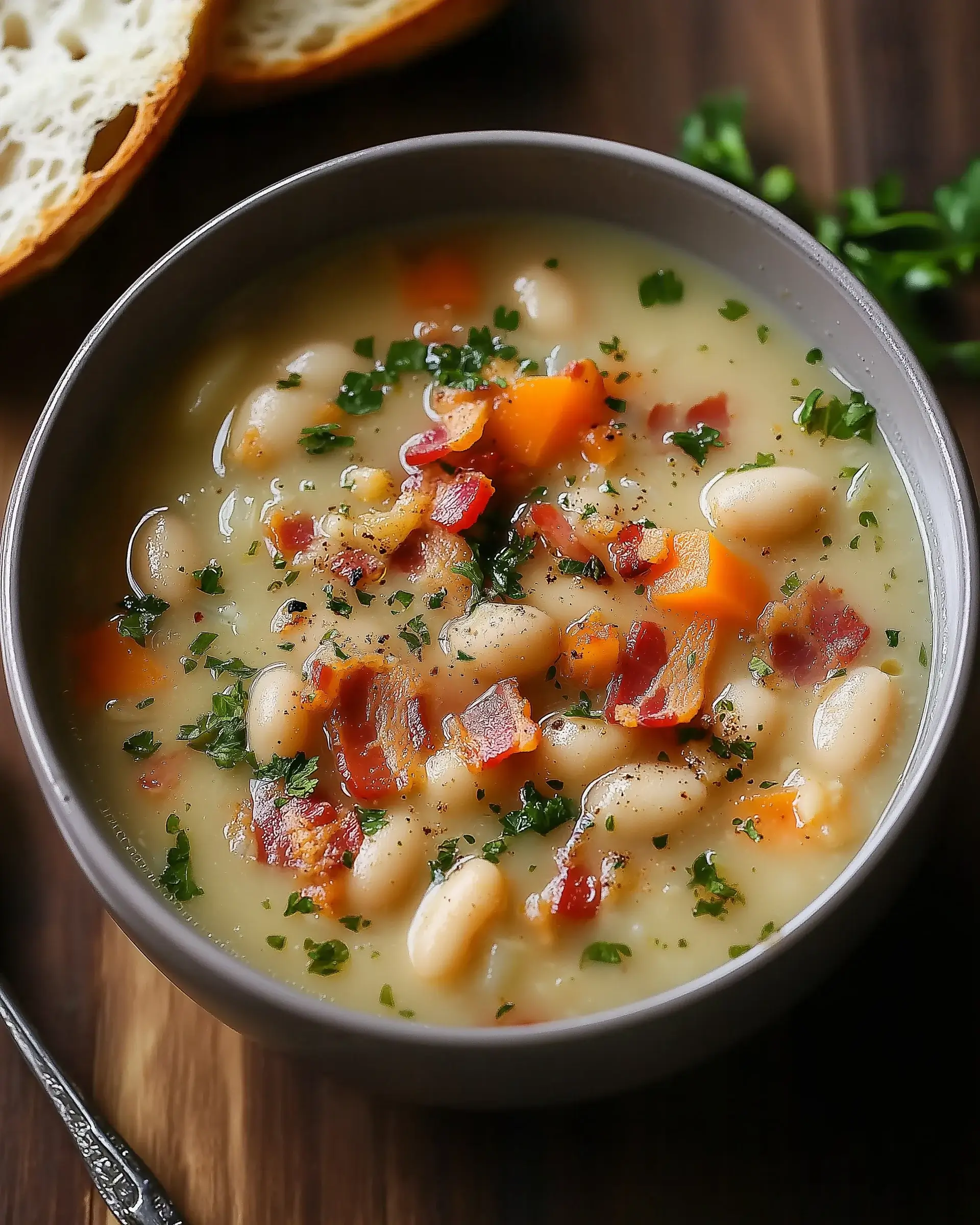 Creamy White Bean Soup with Bacon: A Delicious Delight