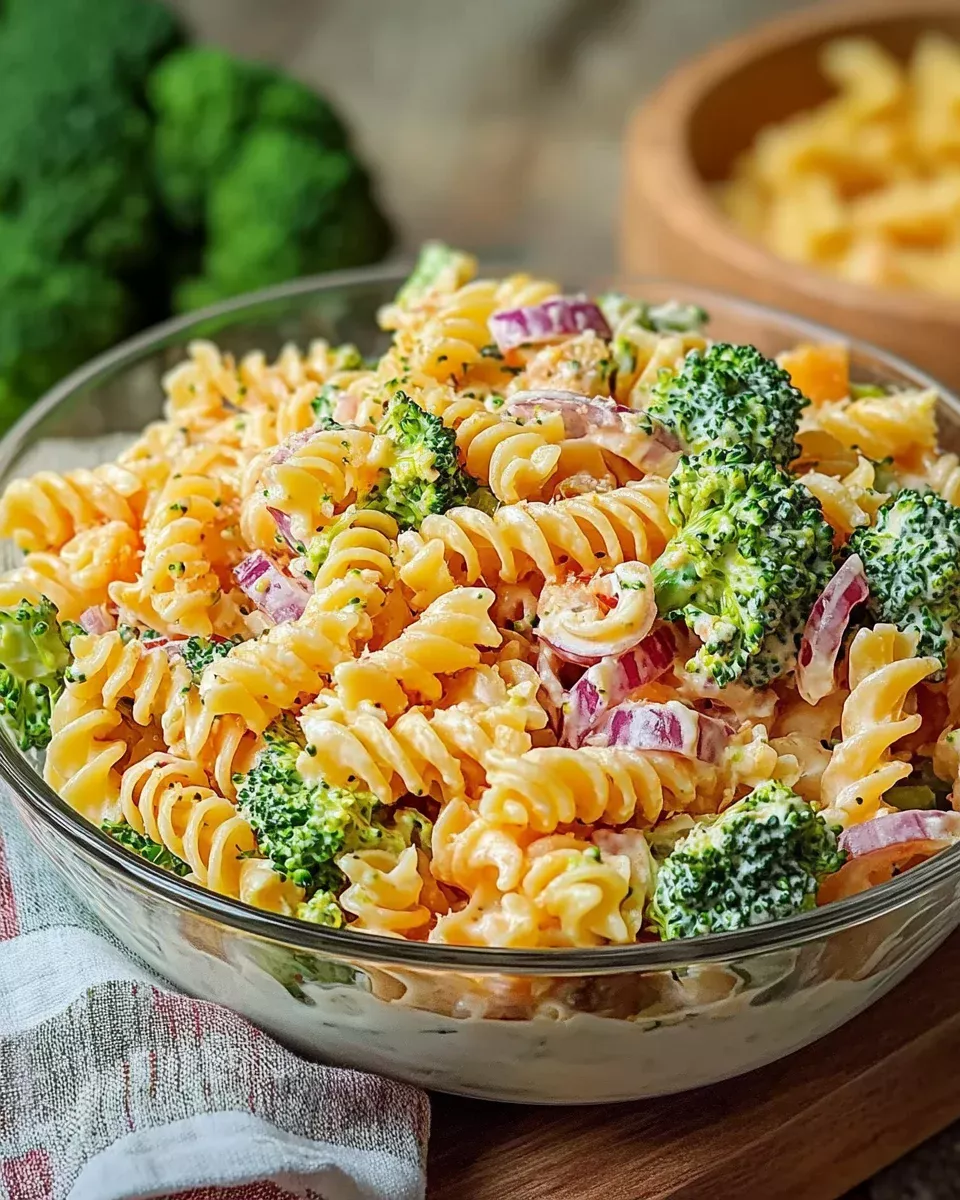 Broccoli Cheddar Pasta Salad: A Creamy Delight Awaits!