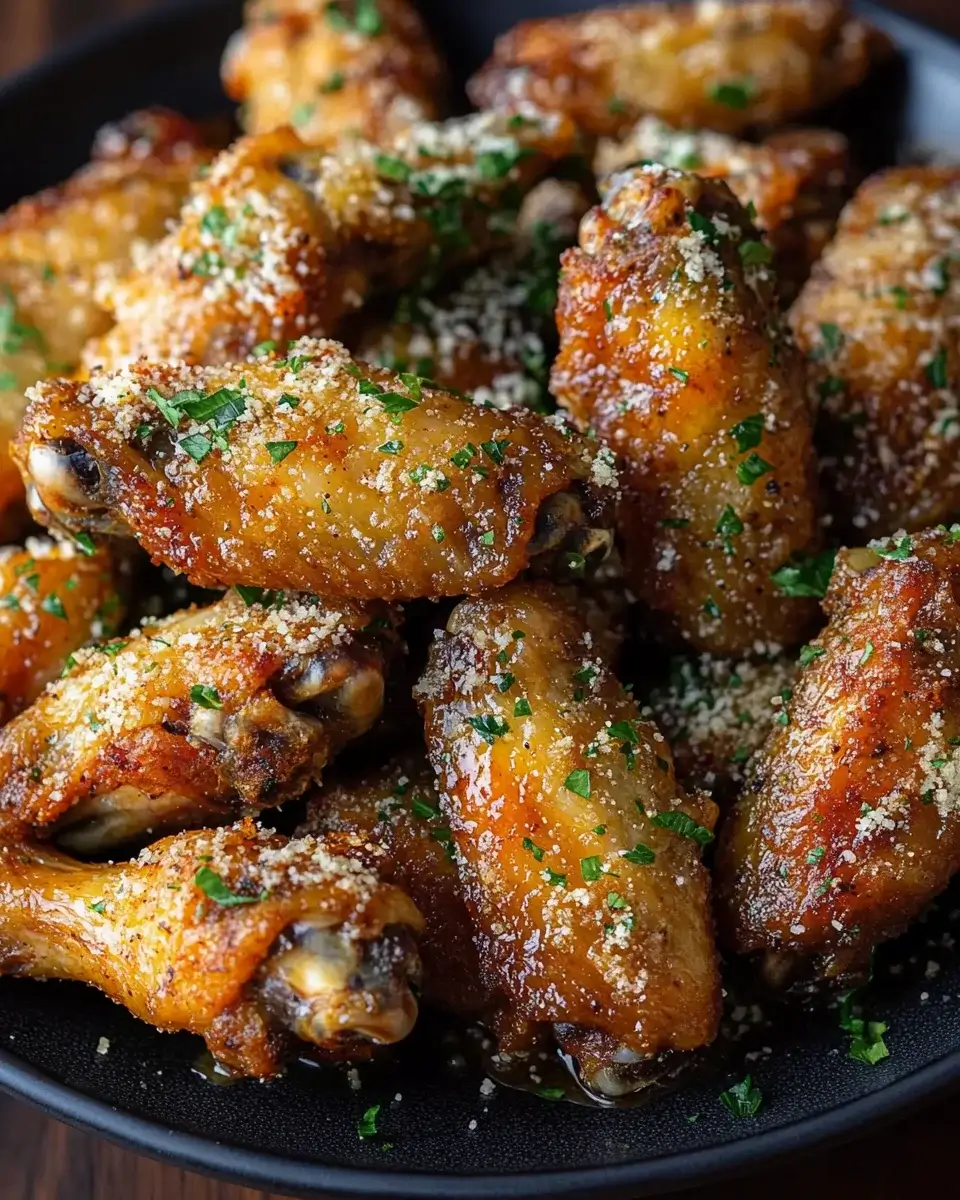 Garlic Parmesan Chicken Wings: A Flavorful Recipe Delight