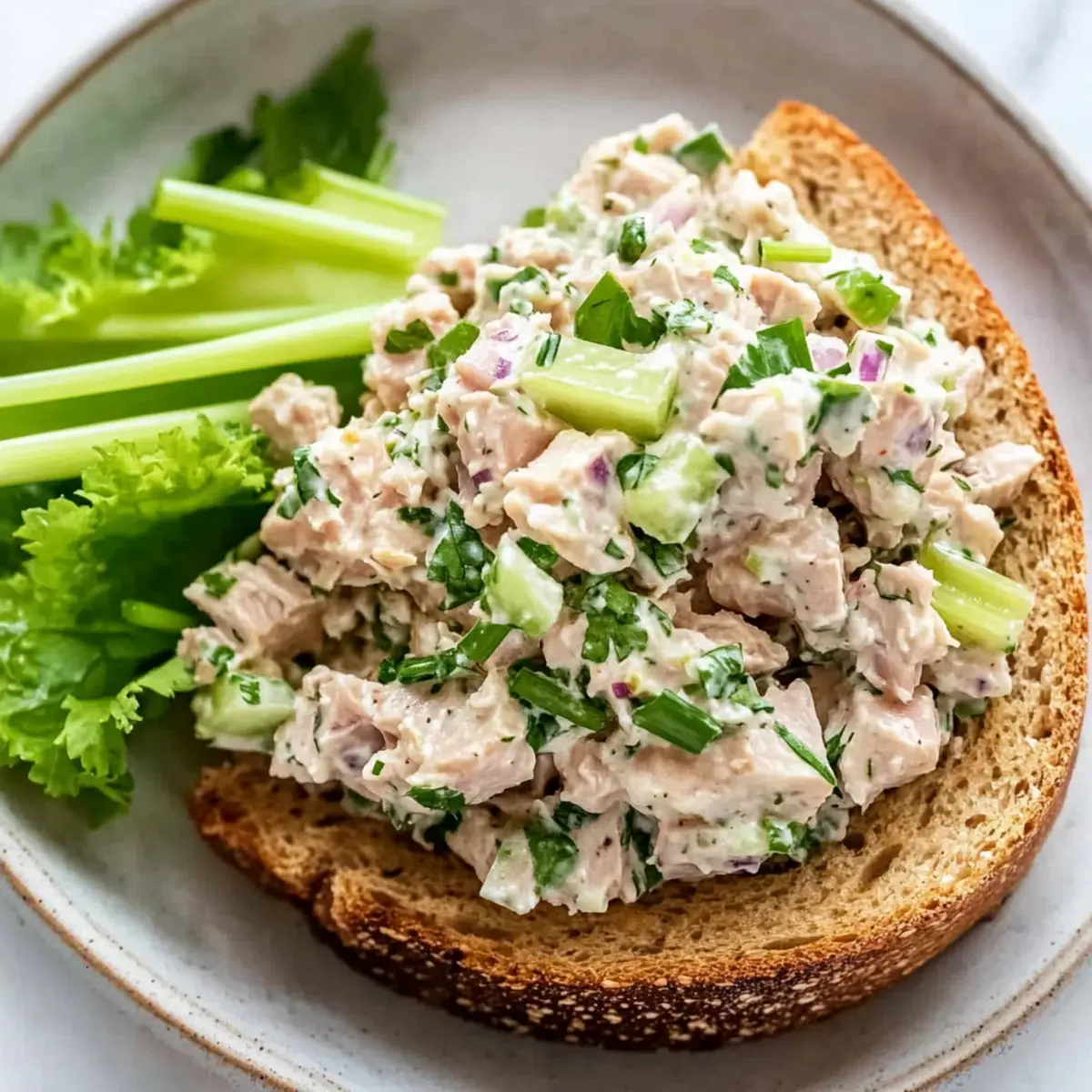 Delicious Healthy Tuna Salad with Greek Yogurt Twist