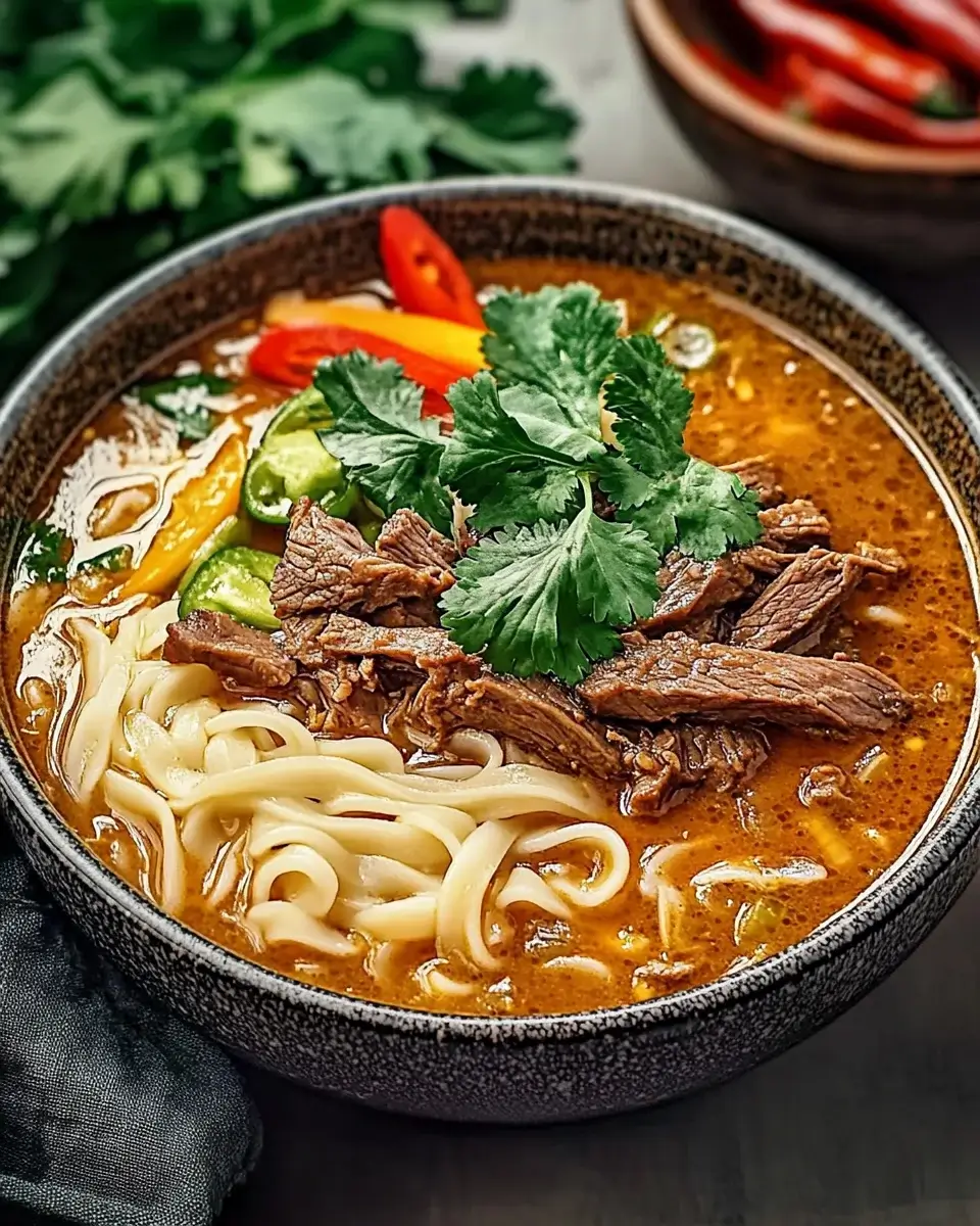 Savory Satay Beef Noodle Soup: A Flavorful Delight!