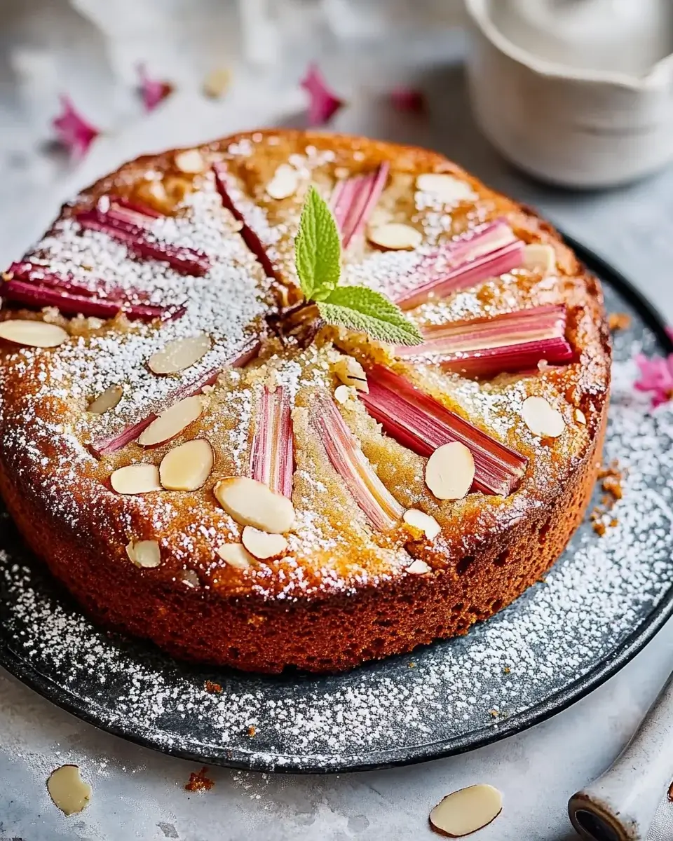 Rhubarb Almond Cake: A Delicious Dessert Recipe Unveiled!
