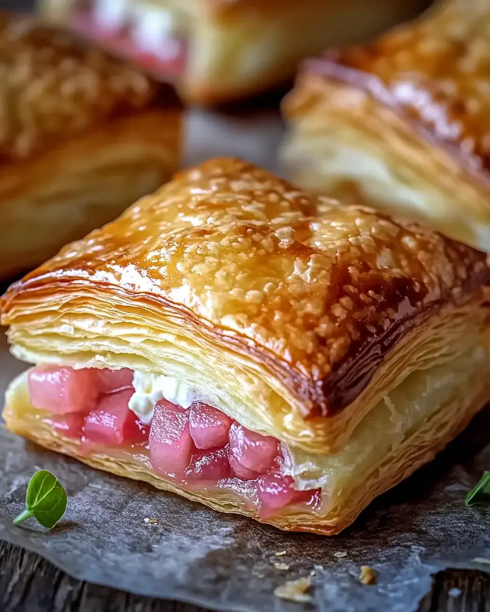 Rhubarb Cream Cheese Puff Pastries: A Delightful Recipe!