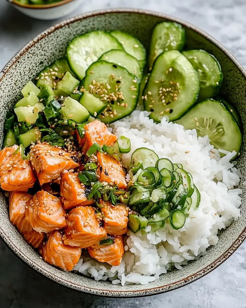 Spicy Salmon Bowls with Coconut Rice: A Tasty Delight!