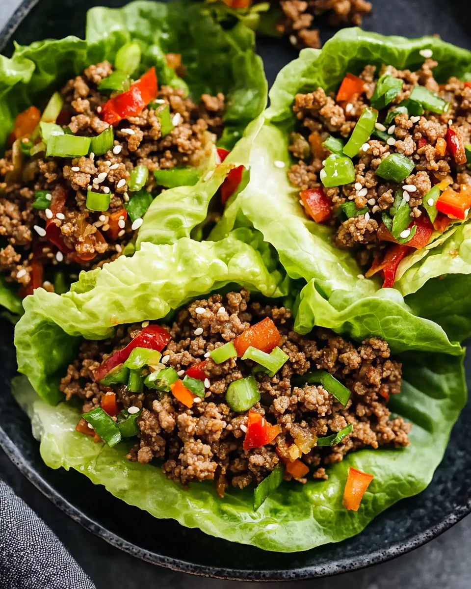 Savory Ground Beef Lettuce Wraps: A Quick Delight!