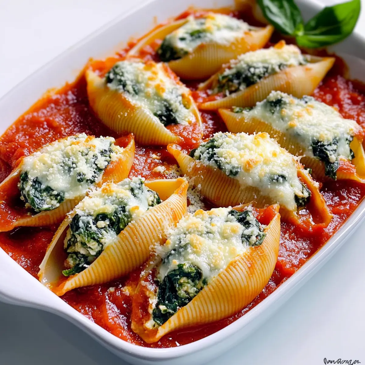Irresistible Spinach and Ricotta Stuffed Shells Recipe