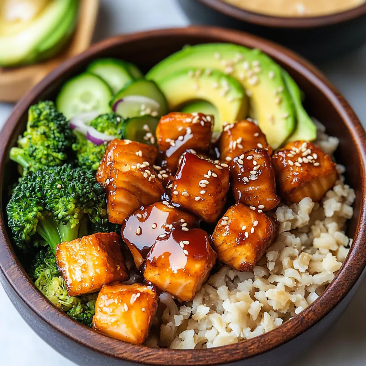 Crispy Bang Bang Salmon Bites Bowls for a Flavorful Feast