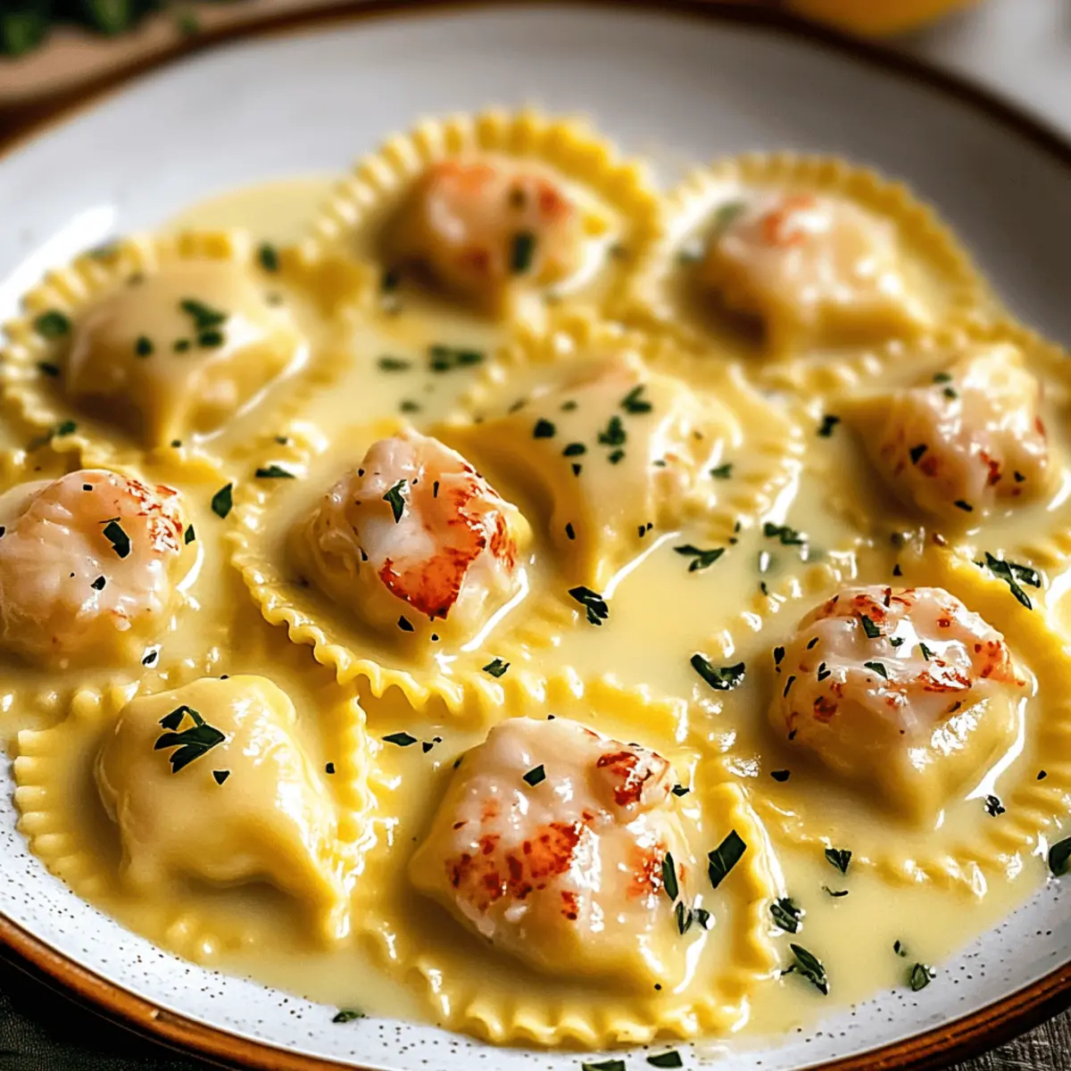 Lobster Ravioli in Lemon Butter Sauce: A Luxurious Delight