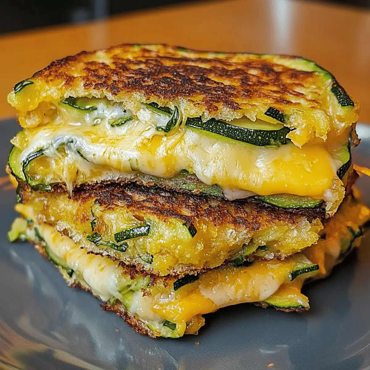 Savory Zucchini Grilled Cheese That's Low-Carb Magic