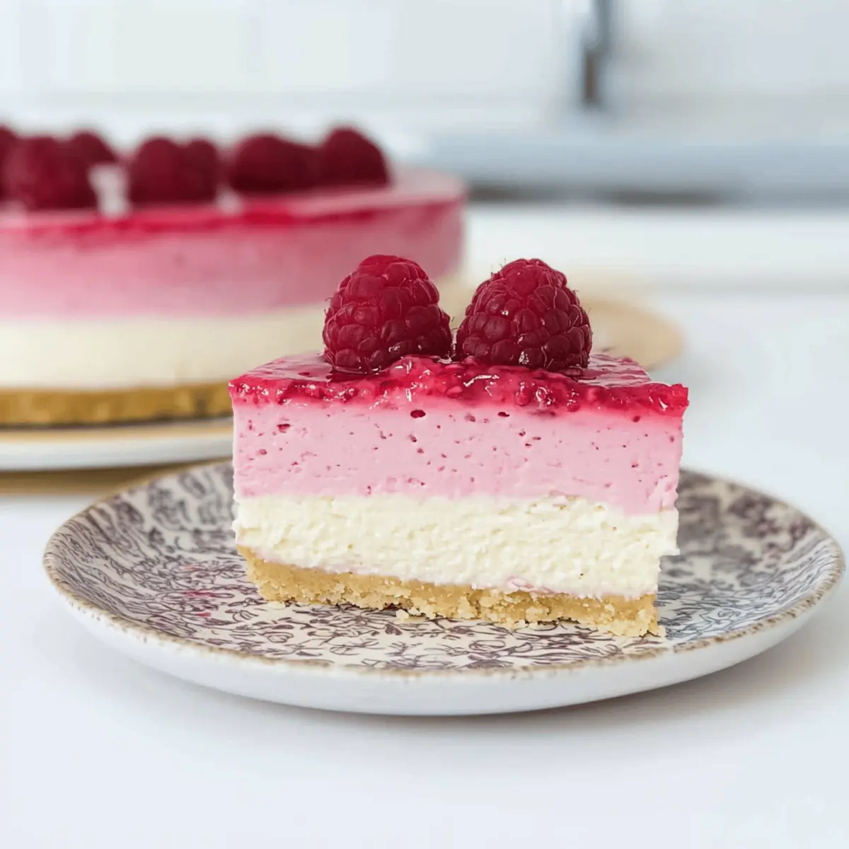 No Bake White Chocolate Raspberry Cheesecake Recipe Bliss