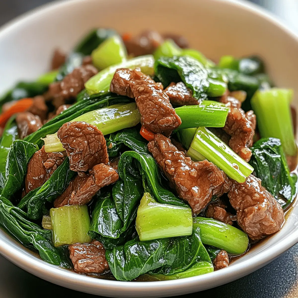Bok Choy Stir-Fried Beef
