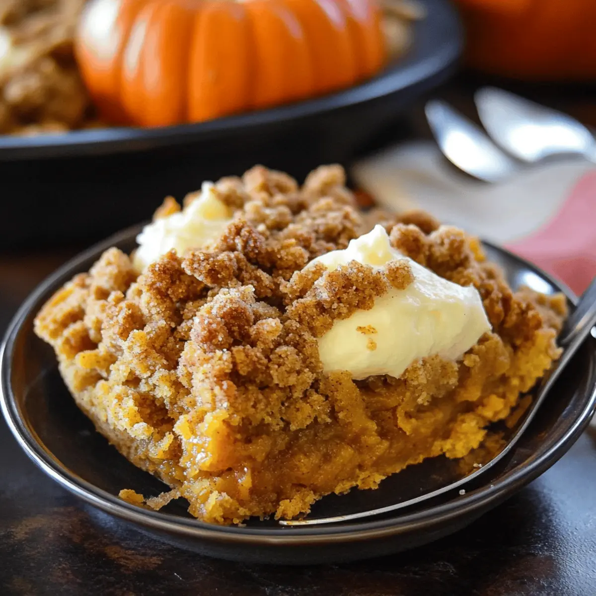Creamy Pumpkin Crisp with Crunchy Streusel Bliss