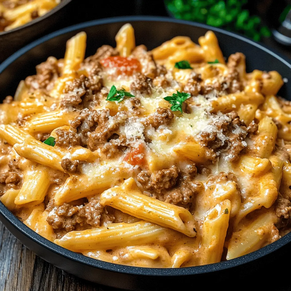 High Protein Creamy Beef Pasta That's Ready in 30 Minutes