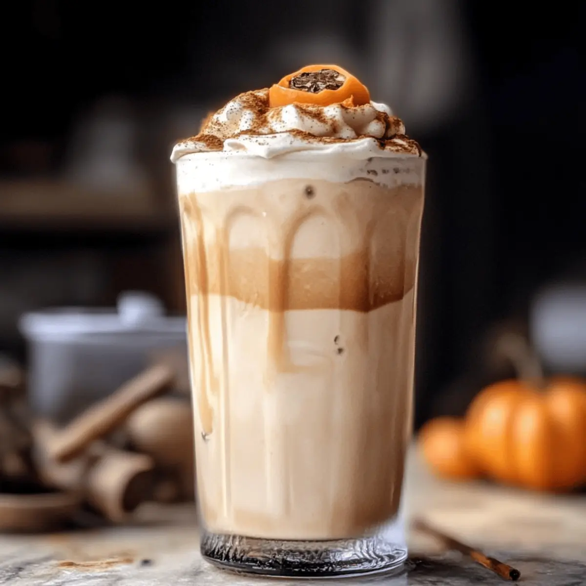 Iced Pumpkin Cream Chai Tea Latte