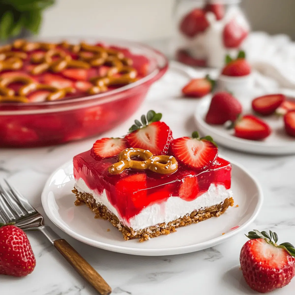 Sweet & Salty Strawberry Pretzel Salad for Nostalgic Delights