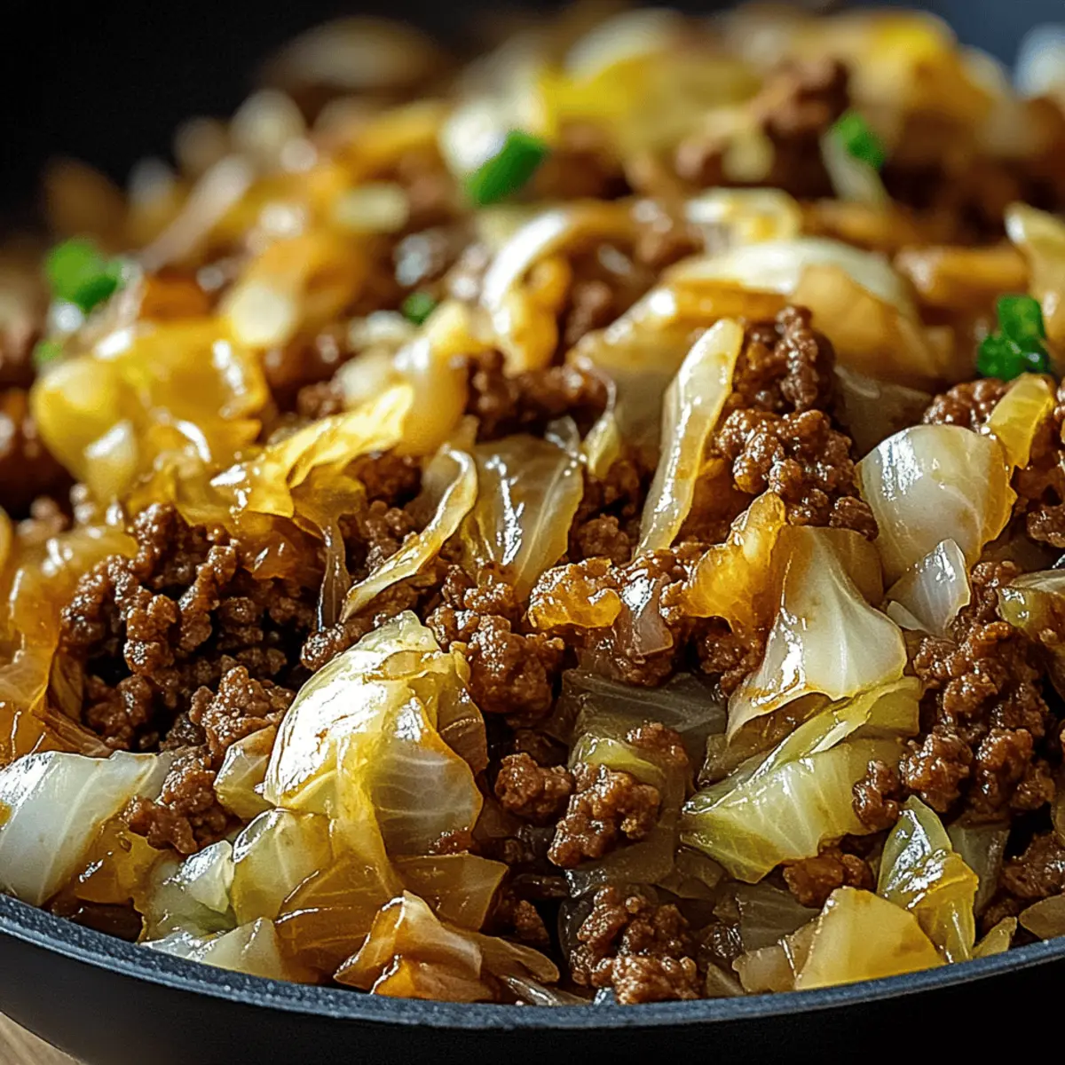 Ground Beef and Chopped Cabbage for a Cozy One-Pan Feast