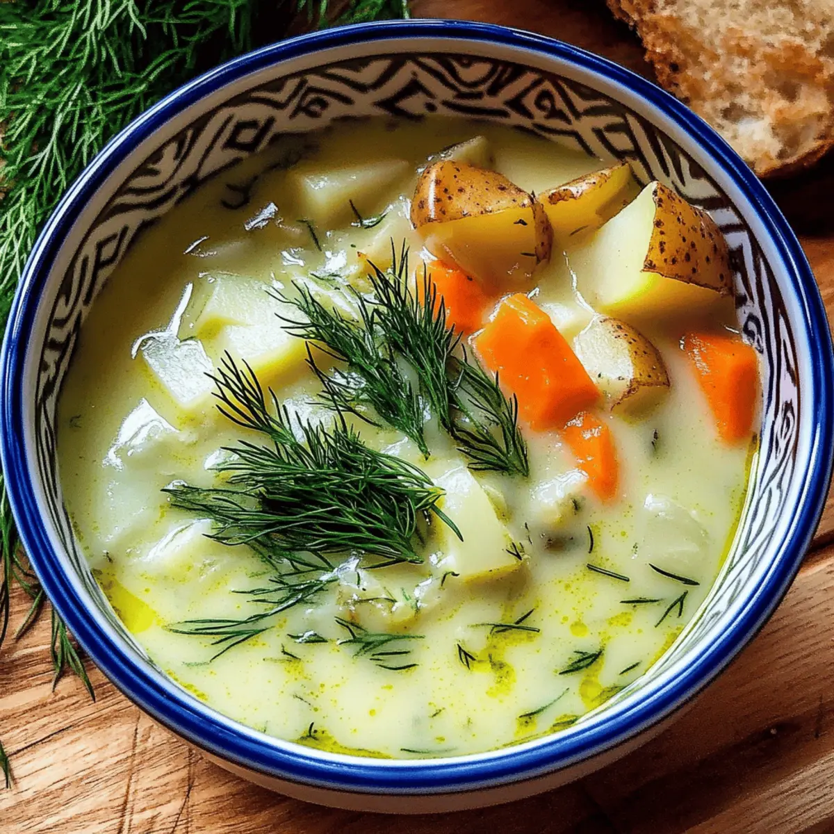 Comforting Creamy Potato & Dill Soup for Cozy Nights