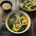 Ginger Bok Choy Soup with Noodles