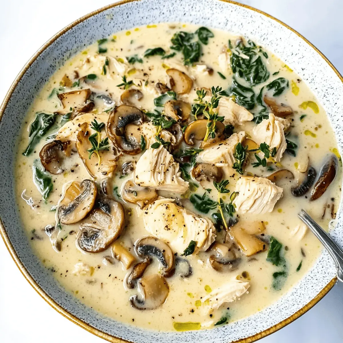 Rotisserie chicken mushroom soup