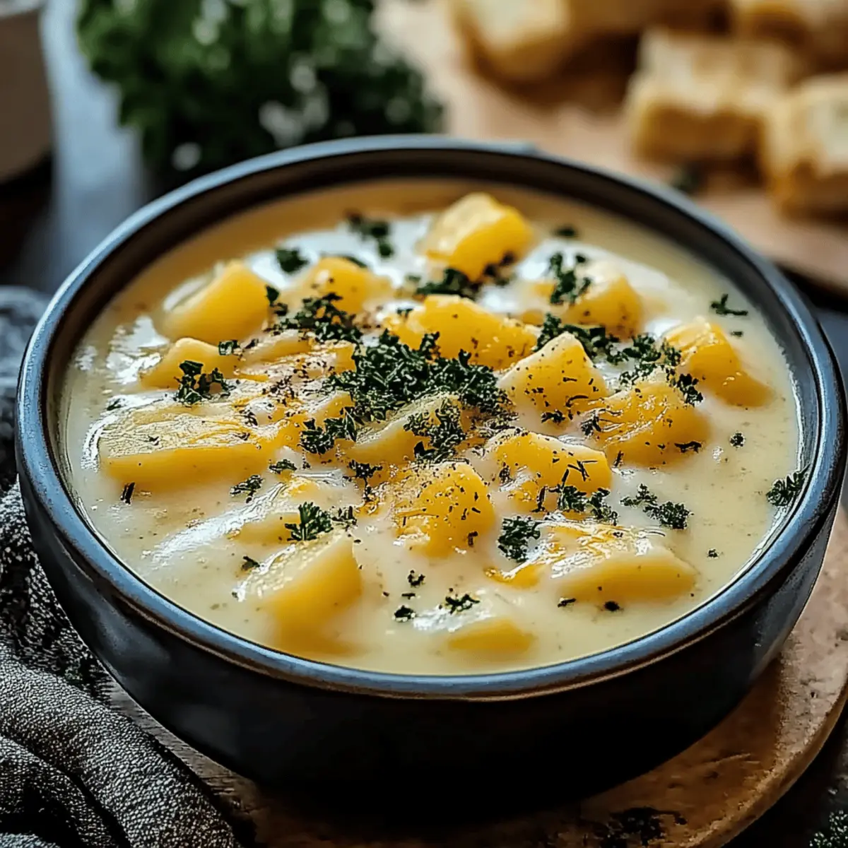 Creamy Cheddar Garlic Herb Potato Soup That Comforts the Soul
