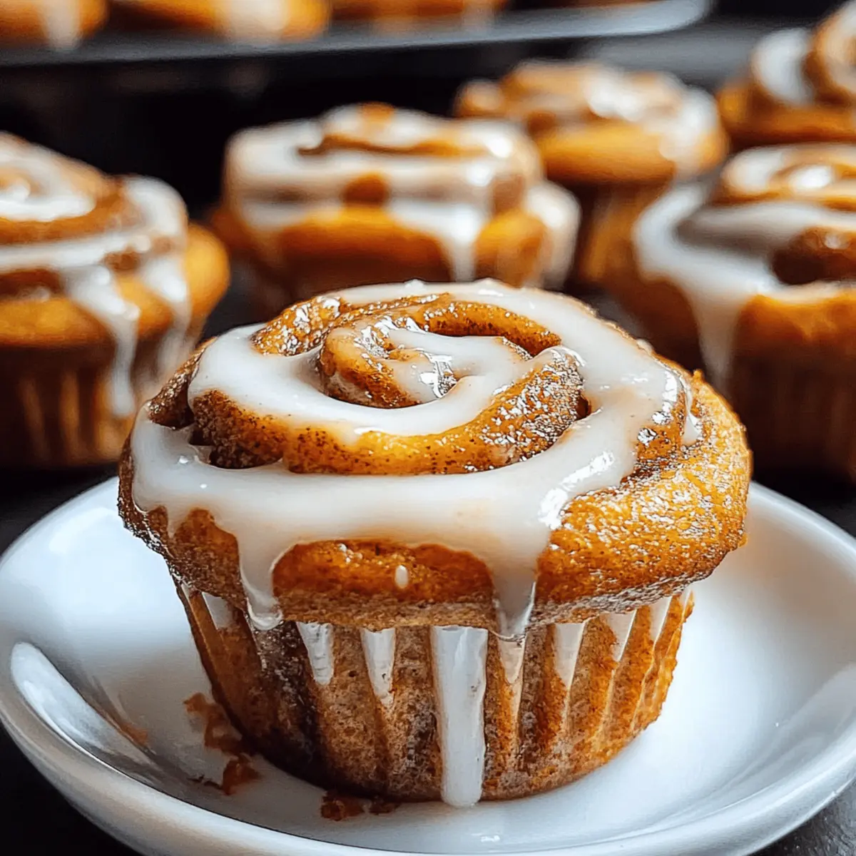 Pumpkin Cinnamon Roll Muffins that Will Warm Your Heart