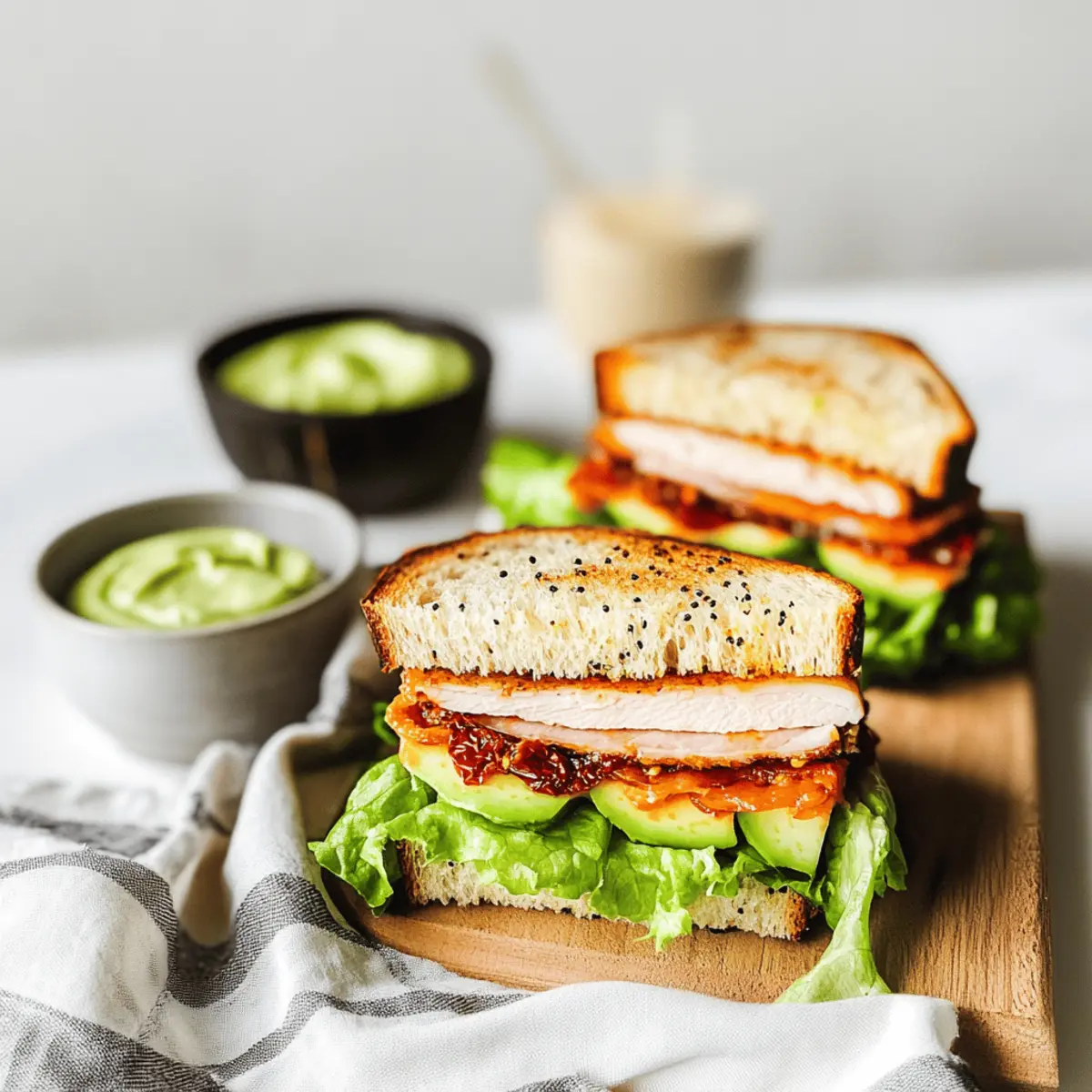 Irresistible Turkey Club Sandwich with Tangy Aioli Bliss